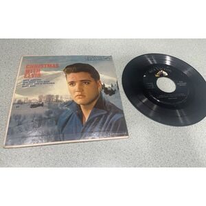 ELVIS Picture Sleeve Record Christmas With Elvis -RCA VICTOR Rare EPA-4340